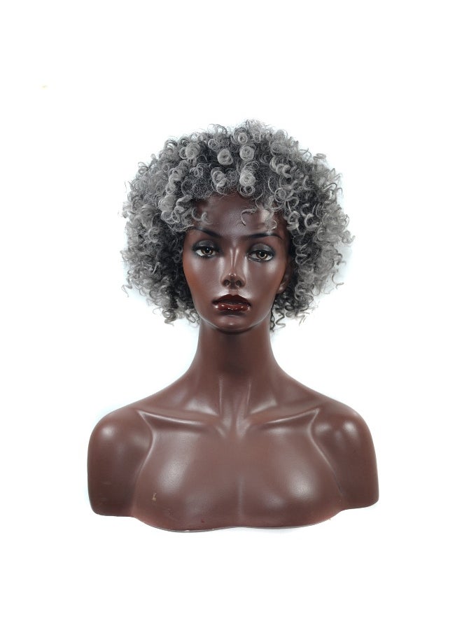 NIBEMINENT - Short Curly Fluffy Wig Cap - Image 1