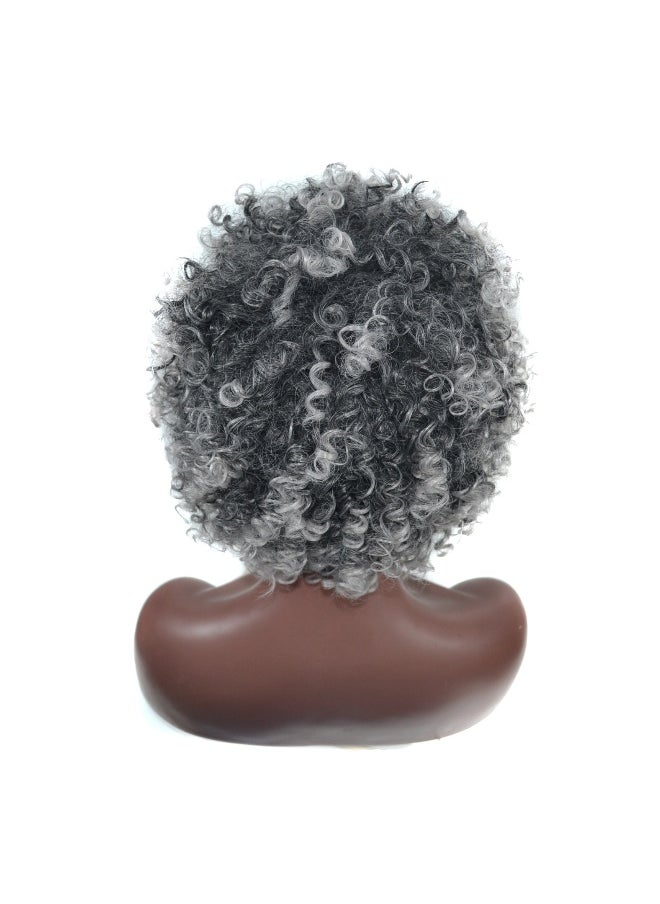 NIBEMINENT - Short Curly Fluffy Wig Cap - Image 1