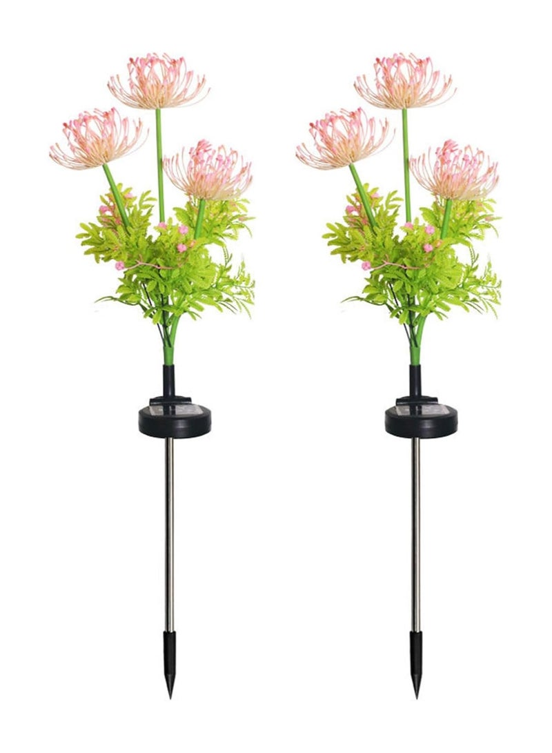 بلومنغ تايم مجموعة واحدة من مصباحين يعملان بالطاقة الشمسية - بانا، نوع إضاءة قابل للتعديل، يمكن تزيين الفناء/الحديقة بأضواء ملونة - Image 1