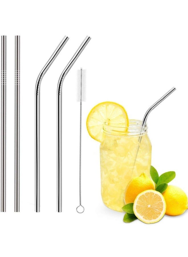 Reusable Stainless Steel Straws for Drinking Juice Smoothies or Water from Bottle  - Image 2