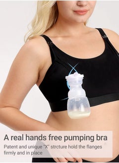 Momcozy Hands Free Pumping Bra, Adjustable Breast-Pump Holding and Nursing Bra  - Image 2