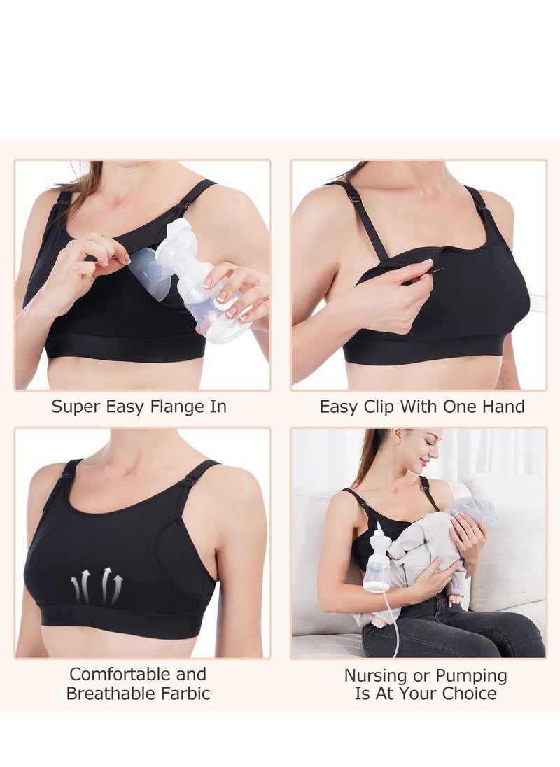 Momcozy Hands Free Pumping Bra, Adjustable Breast-Pump Holding and Nursing Bra  - Image 5