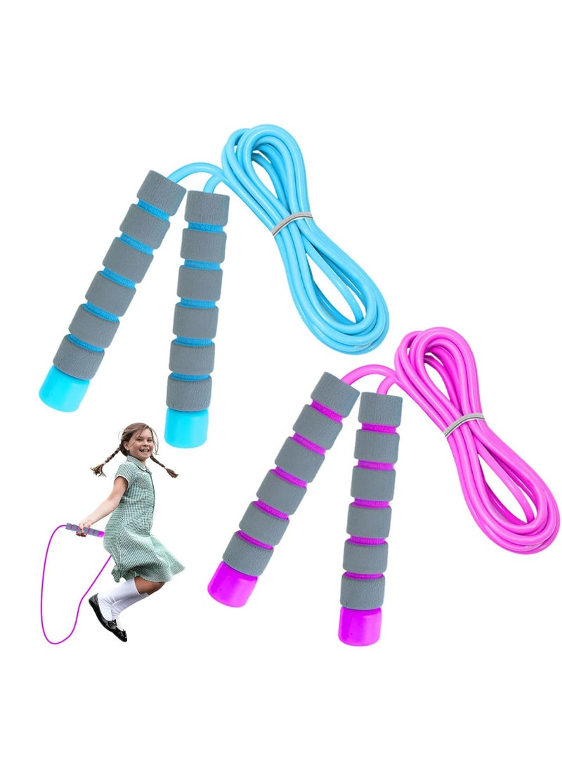 Oasisgalore Skipping Rope for Kids 2 Piece Adjustable Child Skipping Rope Kids Skipping Rope Skipping Rope Kids Kids Skipping Ropes Age 5-9 Year for Boys And Girls To Exercise (2.6m)  - Image 1