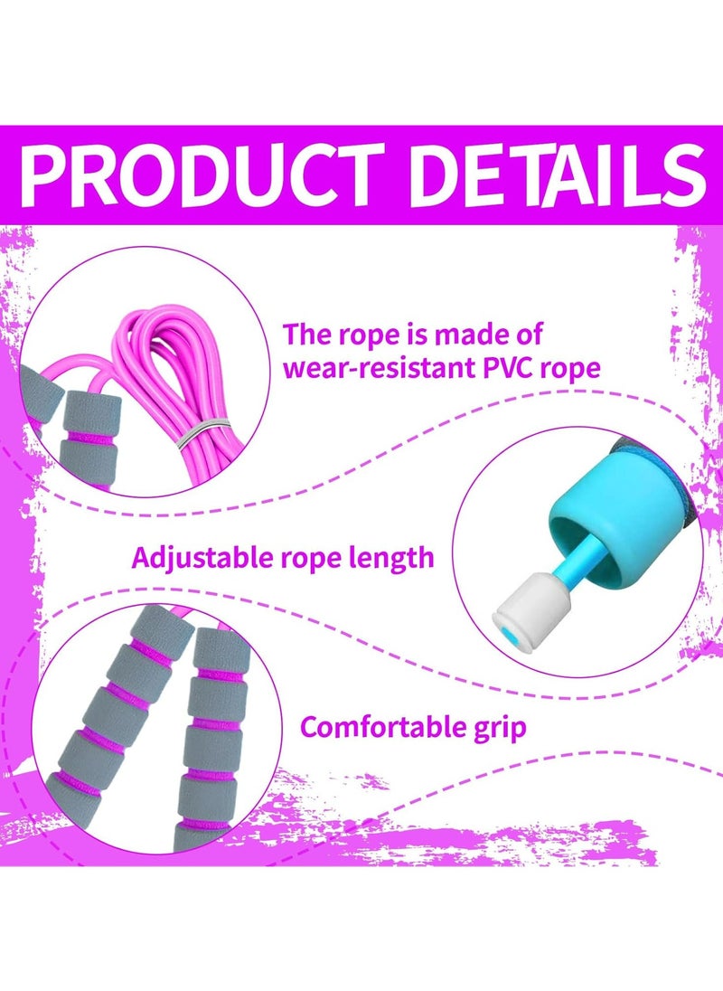 Oasisgalore Skipping Rope for Kids 2 Piece Adjustable Child Skipping Rope Kids Skipping Rope Skipping Rope Kids Kids Skipping Ropes Age 5-9 Year for Boys And Girls To Exercise (2.6m)  - Image 3