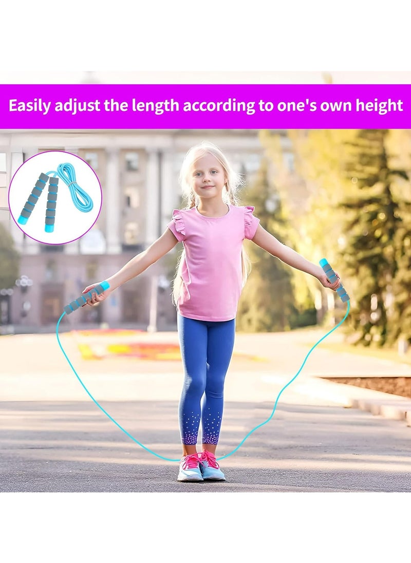 Oasisgalore Skipping Rope for Kids 2 Piece Adjustable Child Skipping Rope Kids Skipping Rope Skipping Rope Kids Kids Skipping Ropes Age 5-9 Year for Boys And Girls To Exercise (2.6m)  - Image 4