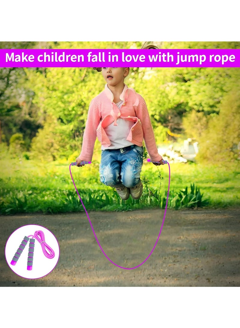 Oasisgalore Skipping Rope for Kids 2 Piece Adjustable Child Skipping Rope Kids Skipping Rope Skipping Rope Kids Kids Skipping Ropes Age 5-9 Year for Boys And Girls To Exercise (2.6m)  - Image 5