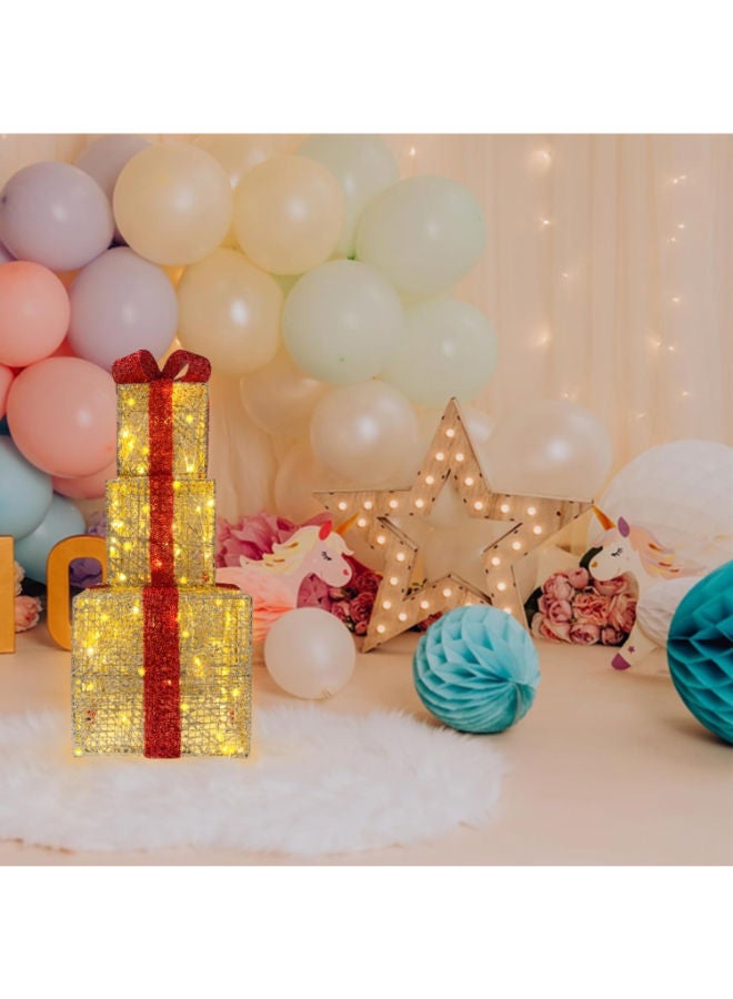 Lighted Gift Boxes Set of 3 - Image 4