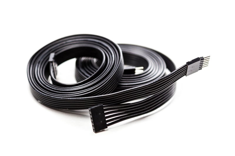 Litcessory Extension Cable for Philips Hue/WiZ Lightstrip (10ft, 2 Pack, Black - STANDARD 6-PIN V3 / WiZ Lightstrip) - Image 1