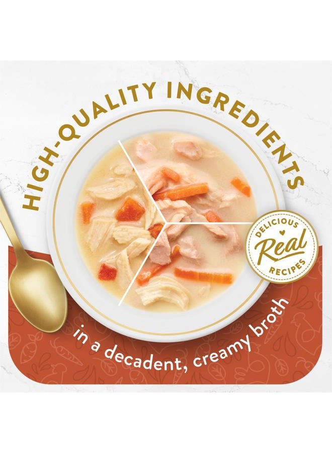 Fancy Feast Purina Grain Free Wet Cat Food Variety Pack, Broths Creamy Collection 1.4 Oz (Pack of 12) - Image 2