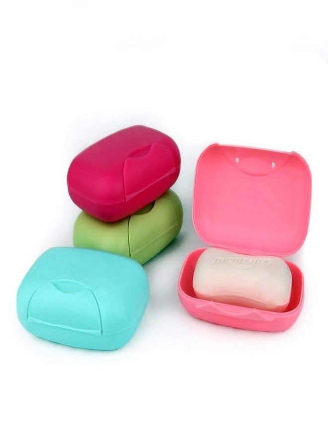 CELLEBII® Plastic Travel Soap Box Soap Case Holder for Bathroom Multicolour - Image 4
