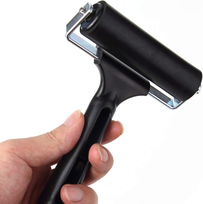 AKIRO 2Pcs Rubber Brayer Roller for Printmaking, Great for Gluing Application Also. (4inch+2.2 inch) - Image 2