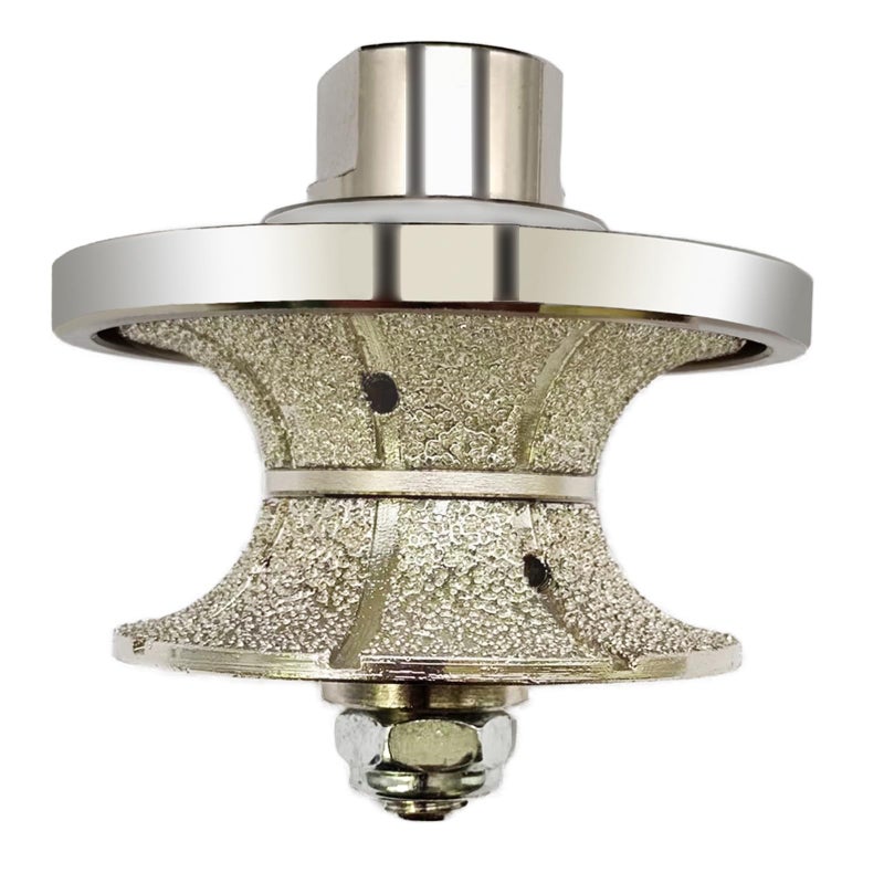 VANEPIC V30 Diamond Full Bullnose Profile Wheel Diamond Hand Profiler Router Bit Wheel Vacuum Brazed with 5/8-11 Thread for Grinder Polisher Granite Marble Concrete and Countertop Edge Shaping - Image 1