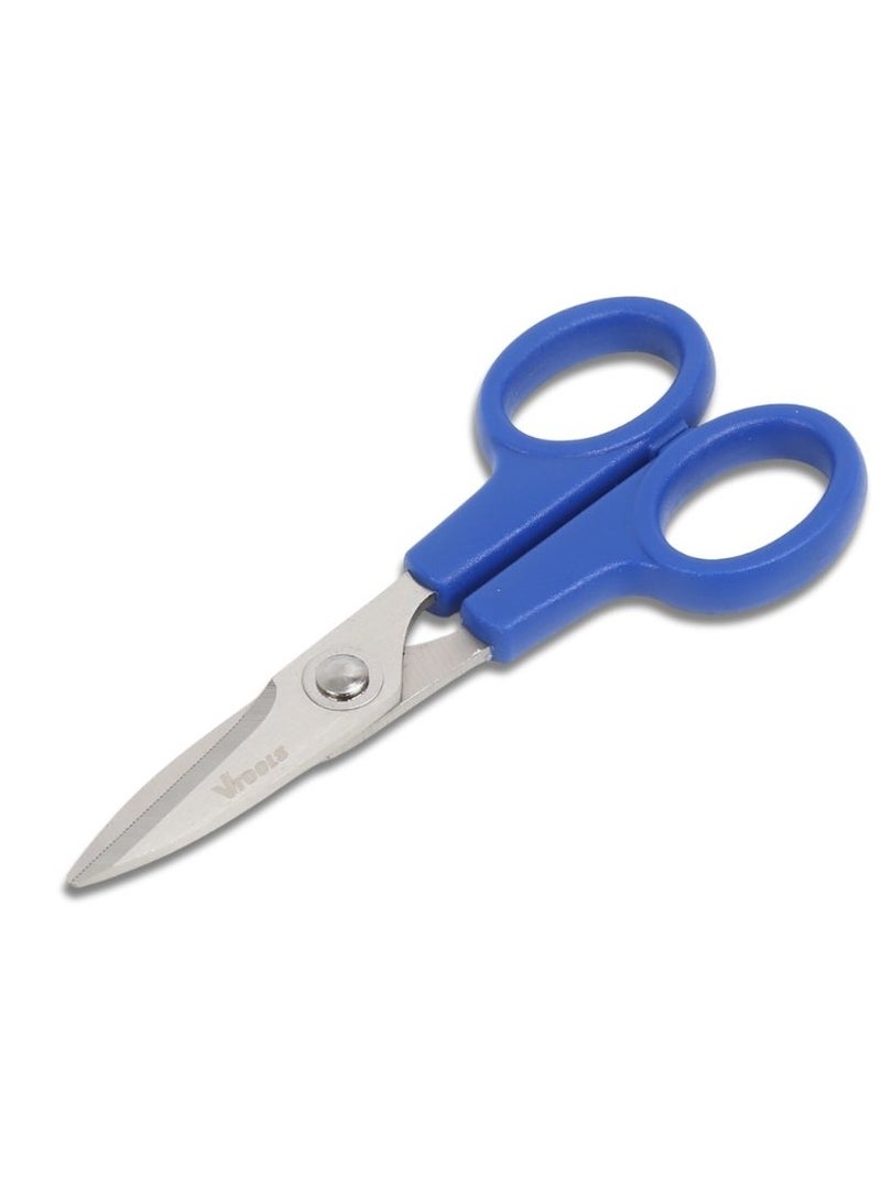 في تولز مقص متعدد الأغراض 140 ملم بمقبض ABS ومقص شفرة من الفولاذ المقاوم للصدأ مع قبضة مريحة رائعة لخياطة الملابس المدرسية والمكتبية - Image 2