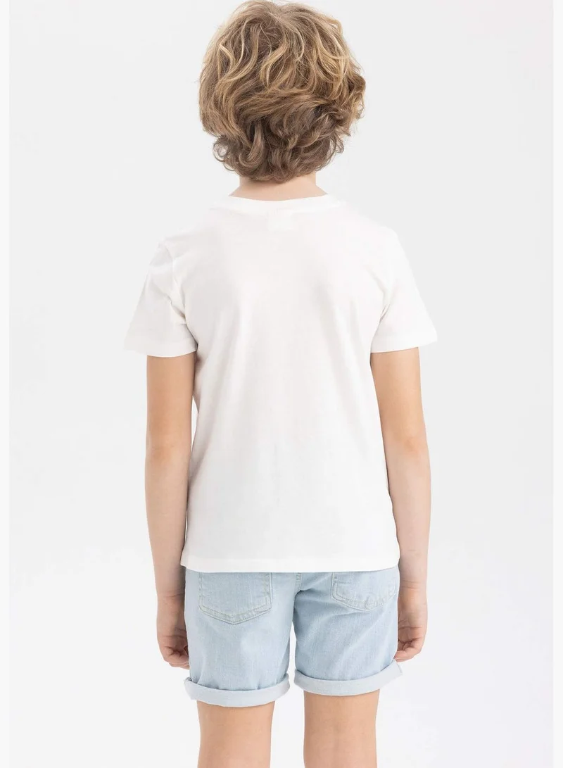 DeFacto Regular Fit Short Sleeve Tiger Print T-Shirt