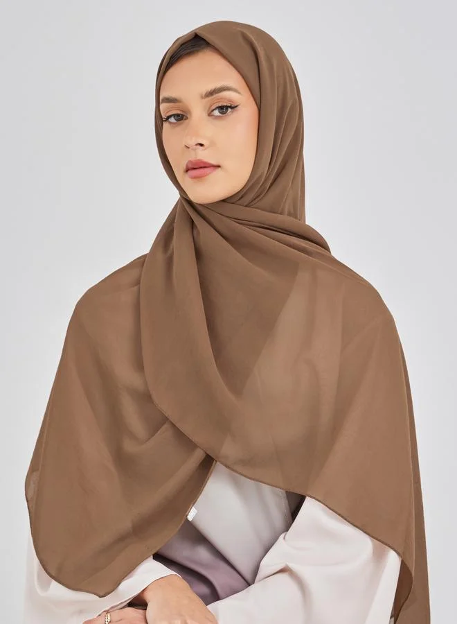 Styli Styli Solid Chiffon Hijab