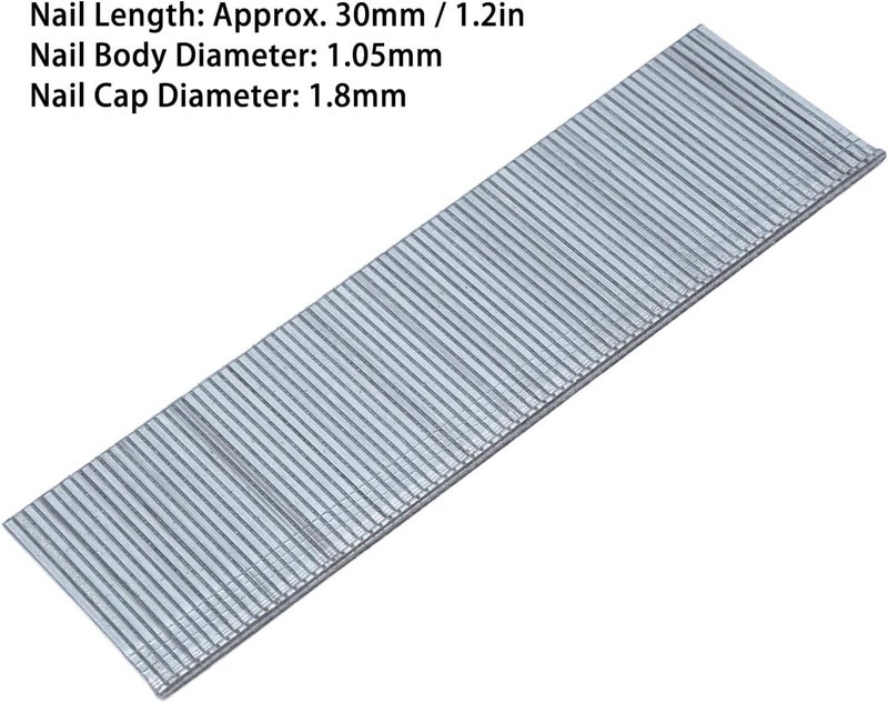 LiebeWH 1 Box Brad Nails 3cm Stainless Steel Finish Nails for Building Furniture Making Woodworking Use - Image 2
