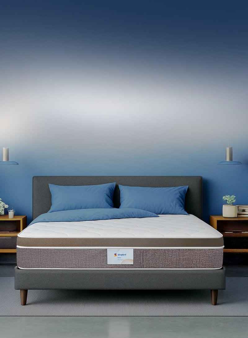 Sleepwell سليب ويل نيكسا بريميوم | رغوة ريسيتك | حجم سرير سوبر كينغ | متوسط الصلابة | تقنية نيم فريش | مرتبة مضادة للهبوط (200L x 200W x 25H سم) - Image 1