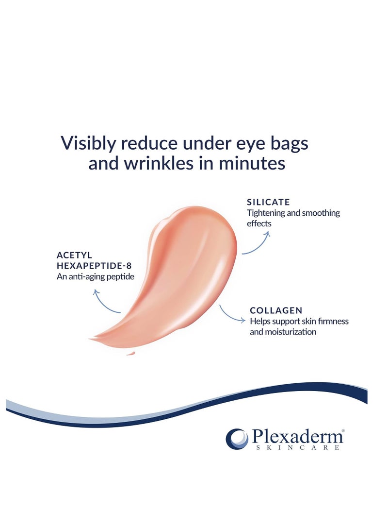 Plexaderm Plexaderm Rapid Reduction Eye Serum - Advanced Formula - Anti Aging Serum Visibly Reduces Under-Eye Bags, Wrinkles, Dark Circles, Fine Lines & Crow's Feet Instantly - (0.25 Fl Oz) - Image 3