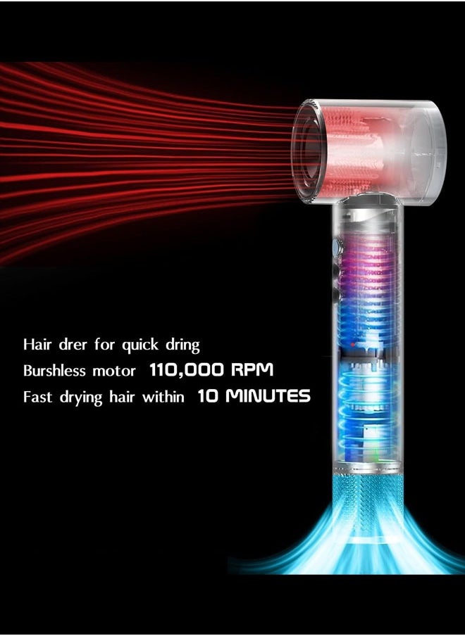 Joshberg - 5-in-1 High-Speed Hair Styler Brush & Hair Dryer, Hair Curler,Hot Air Brush Set,110000 RPM, Advanced Negative Ionic Technology, 1300W Air Styling Curling Iron, 3 Temps & 3 Speeds, Powerful Hot Air Brush, Oval - Image 1