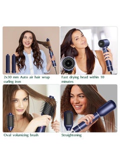 Joshberg 5-in-1 High-Speed Hair Styler Brush & Hair Dryer, Hair Curler,Hot Air Brush Set,110000 RPM, Advanced Negative Ionic Technology, 1300W Air Styling Curling Iron, 3 Temps & 3 Speeds, Powerful Hot Air Brush, Oval  - Image 2