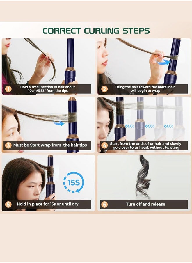 Joshberg - 5-in-1 High-Speed Hair Styler Brush & Hair Dryer, Hair Curler,Hot Air Brush Set,110000 RPM, Advanced Negative Ionic Technology, 1300W Air Styling Curling Iron, 3 Temps & 3 Speeds, Powerful Hot Air Brush, Oval - Image 1