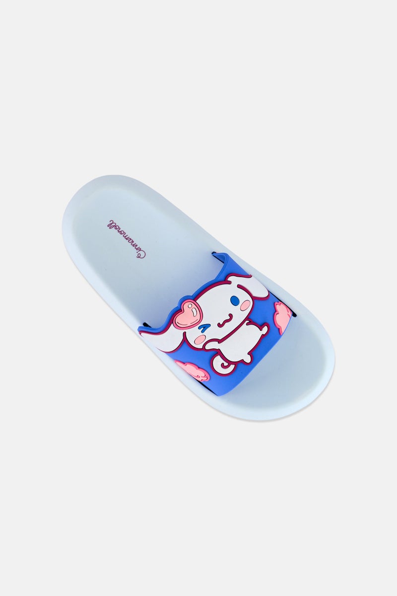 Cinnamoroll Kids Girl Cinnamoroll Slip On Slides, Light Blue - Image 4