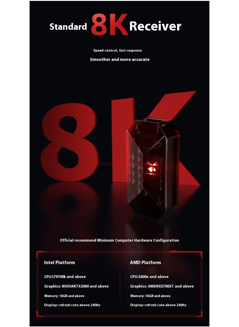 في اكس اي - ماوس بلوتوث لاسلكي VXE MAD R خفيف الوزن نطاق العمل المستمر البطارية 500 مللي أمبير لاستخدام طويل الأمد 70 مليون نقرة سرعة ذكية تأخير منخفض مناسب للالعاب الاتصال لاسلكي 2.4 جيجا هرتز + سلكي (مع دونجل 8K) قابل لإعادة الشحن PAW3950 اللون اسود - Image 1