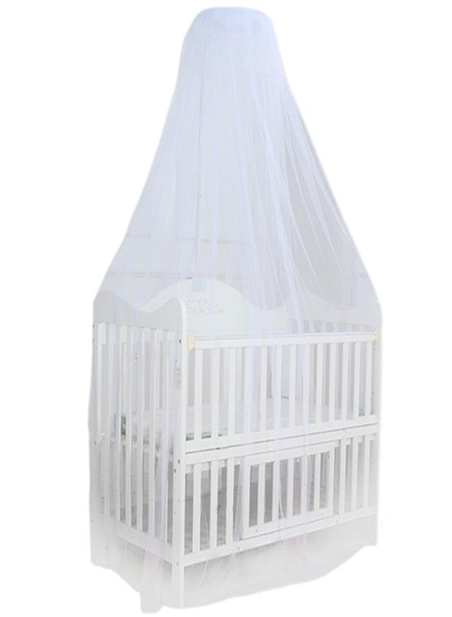 ستارة سرير Muzrunq Baby Dome Liftable Dense Mesh Canopy Bed Curtain مع خيمة سرير دائرية بقطر 197 بوصة وارتفاع 79 بوصة من البوليستر لتزيين غرفة نوم الأطفال. - Image 1