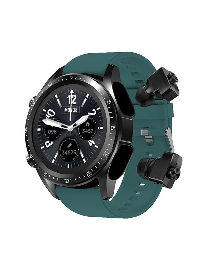 AROAQ JM03 Smart Watch Men TWS Earphones Bluetooth Call Music Control Blood Pressure Detection Smartwatch Android IOS