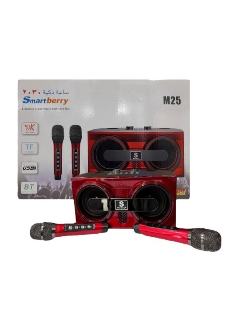 Smart berry  M25 karaoke speaker Bluetooth wireless mic