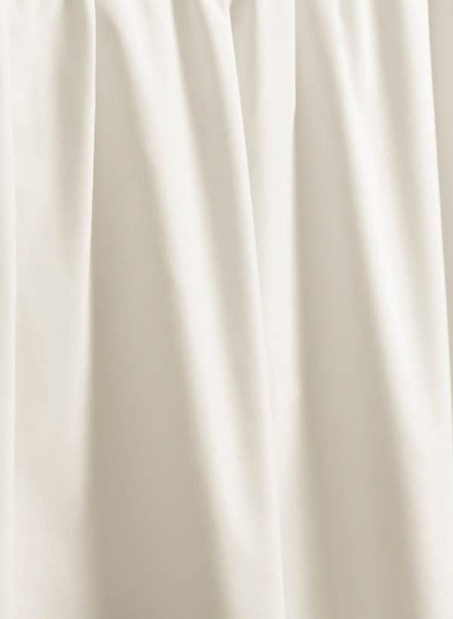 Laura Ashley Home Solid Ivory Ruffled Bedskirt, Twin - Image 2