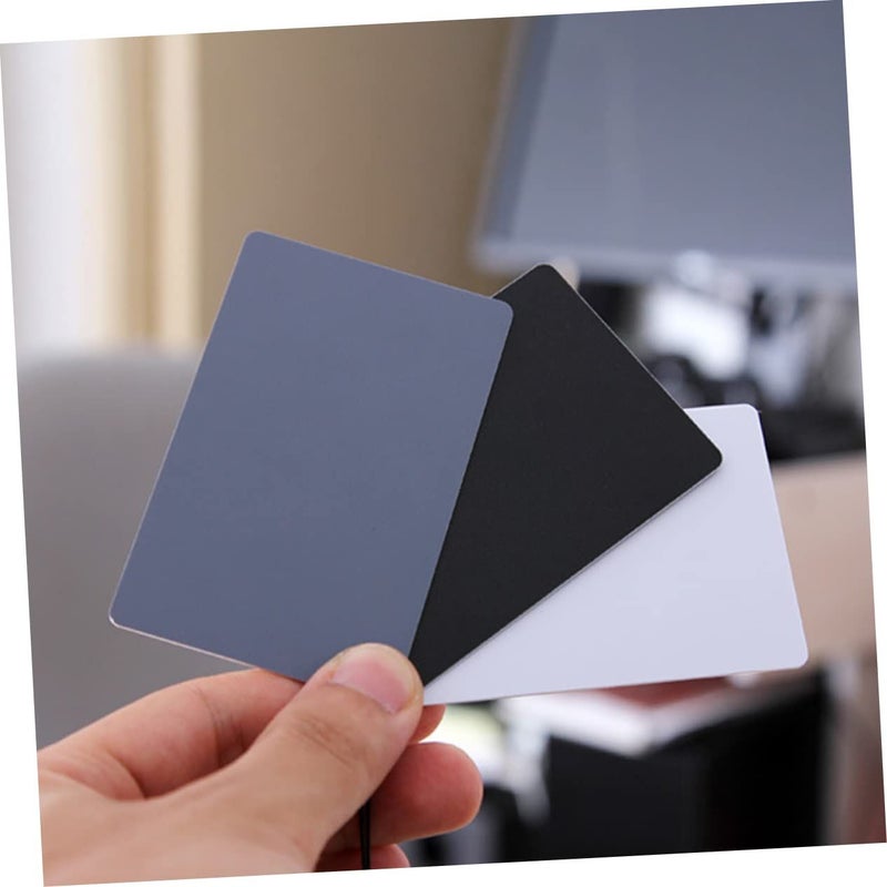 Color Checker Card Set 2Pcs 8.5X5.4CM Photography Exposure Reference Tool with Lanyard - Image 3