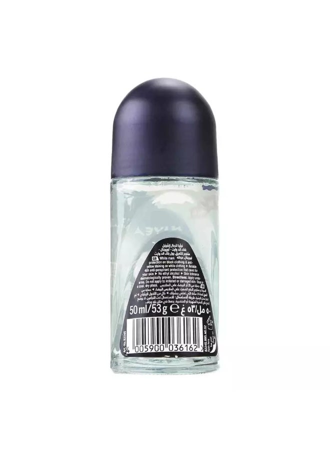 NIVEA MEN NIVEA Men Black and White Invisible Original Roll On, Antiperspirant for Men, Roll-on - 50ml  - Image 3