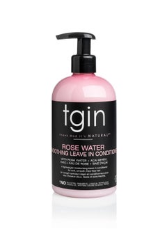 Tgin Rose Water Smoothing Leave-In Conditioner for Natural Hair 384ml  - Image 1