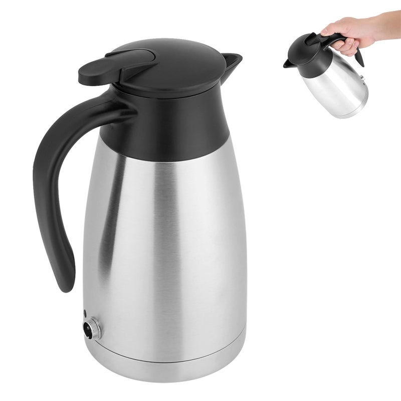 12V 1000ml Stainless Steel Car Automobile Electric Heating Kettle Portable Water Cup - Image 5