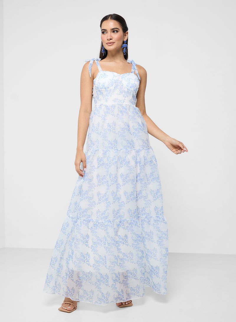 ELLA Floral Tiered Dress - Image 1