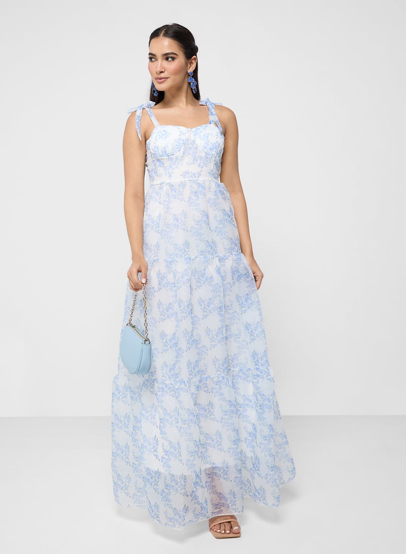 ELLA Floral Tiered Dress - Image 4