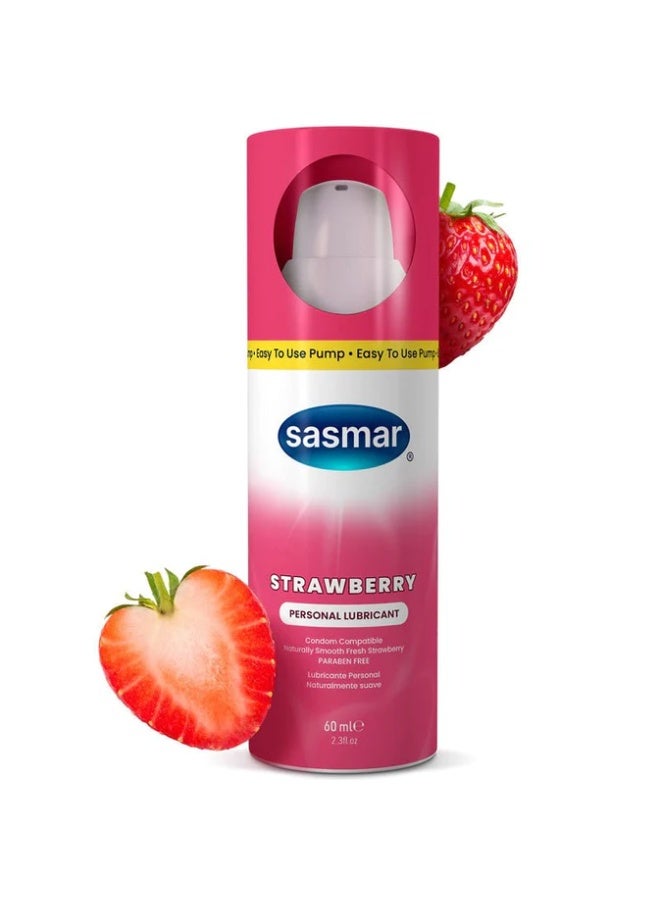 ساسمار مزلق حميمي بالفراولة 60 مل - Image 1