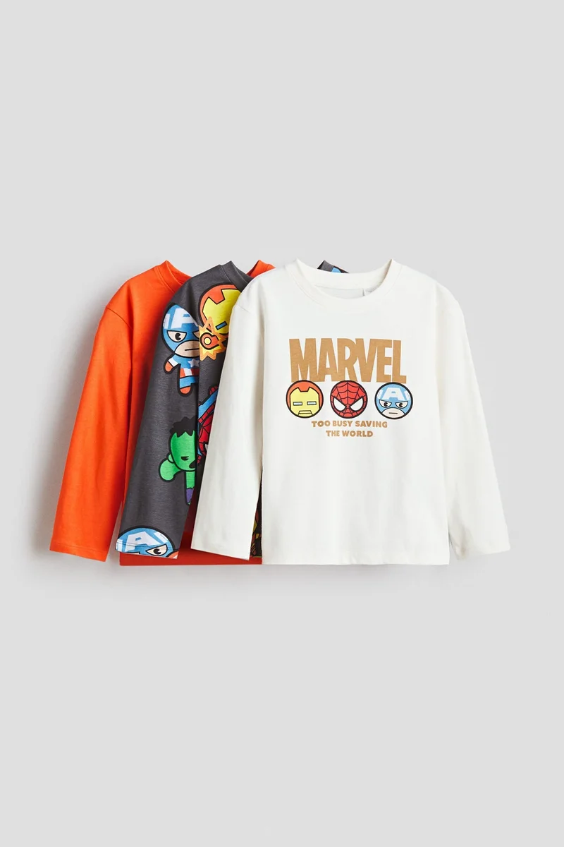 H&M 3-pack long-sleeved T-shirts