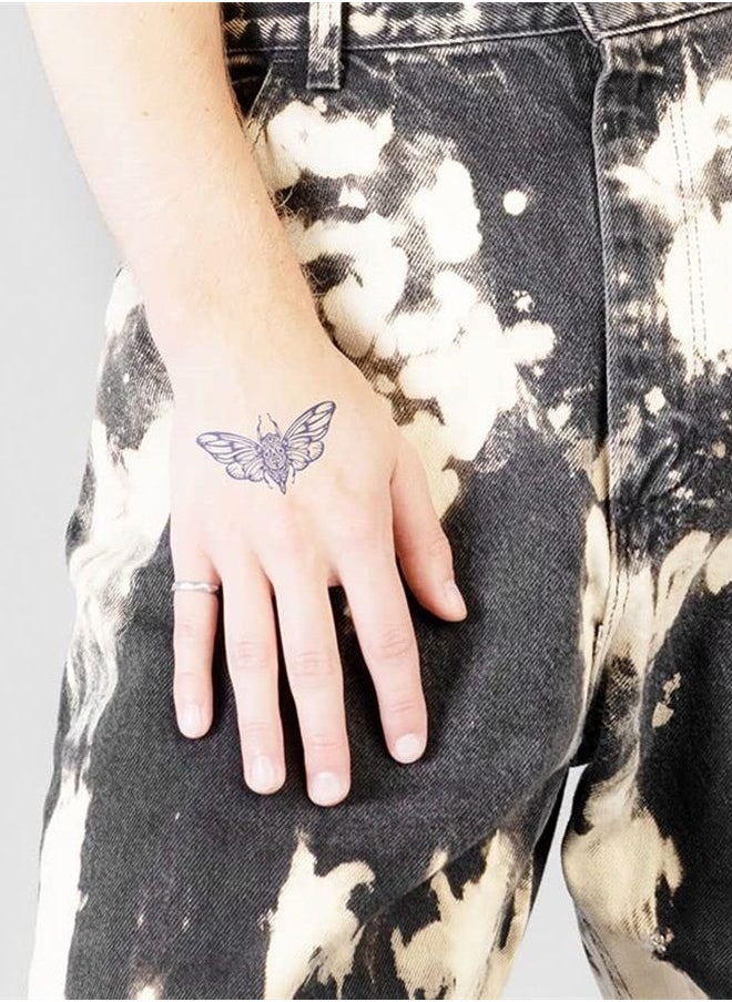 inkbox - Inkbox Temporary Tattoos, Semi-Permanent Tattoo, One Premium Easy Long Lasting, Water-Resistant Temp Tattoo with For Now Ink - Lasts 1-2 Weeks, Cicada, 3 x 3 in - Image 1