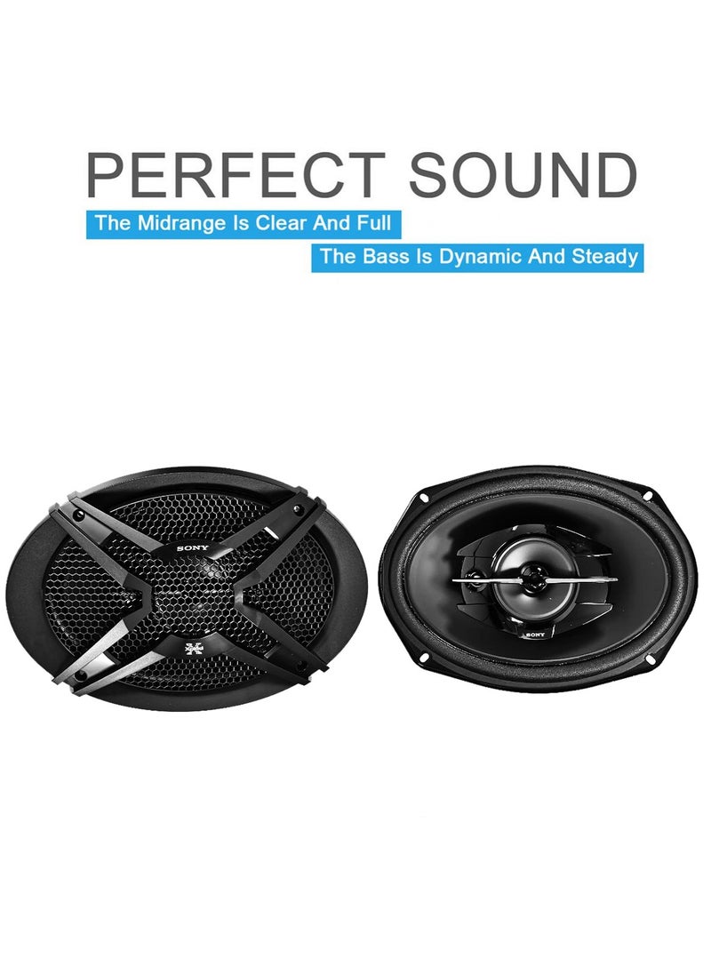 Sony - Sony Xplod XSGTF6939 Car Speaker 3 Way 420W Max - 6x9" Coaxial Flush Mount, 2 Pcs Set - Image 1