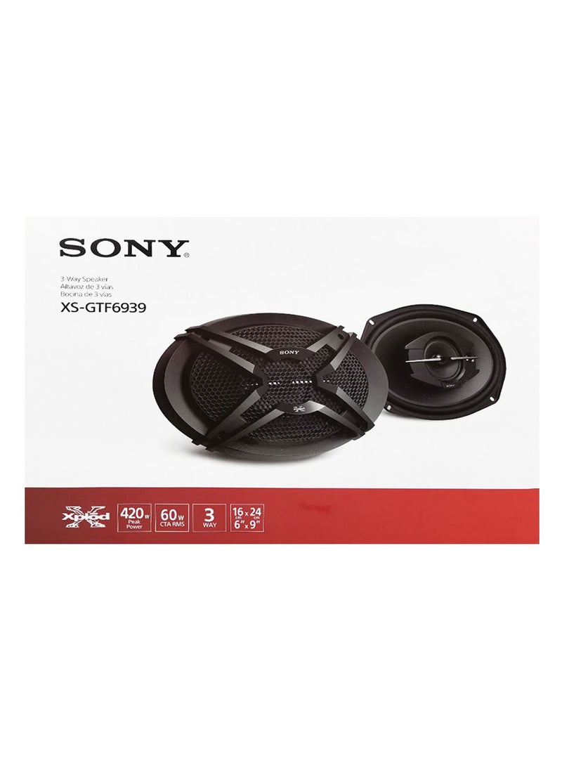 Sony - Sony Xplod XSGTF6939 Car Speaker 3 Way 420W Max - 6x9" Coaxial Flush Mount, 2 Pcs Set - Image 1