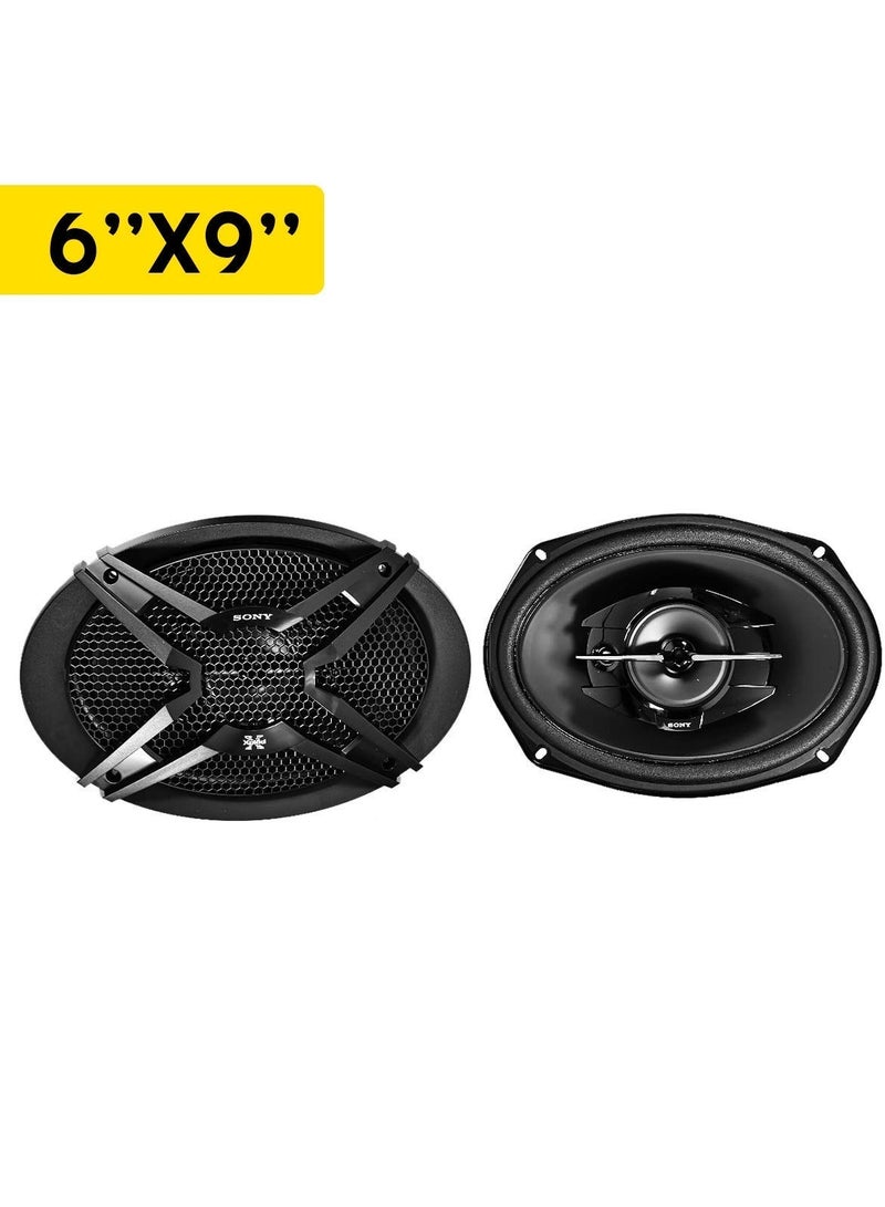 سوني مكبرات صوت للسيارة Sony XS-GTF6939 (مقاس 6×9 بوصة، نظام محوري ثلاثي الاتجاهات): قدرة قصوى 420 واط وقدرة مستمرة (RMS) 60 واط، تصميم للتركيب المدمج (Flush Mount)، نطاق صوتي كامل، مكبرات صوت لأبواب السيارة، صوت ستيريو عالي القدرة، جهير (Bass) عميق ونغمات حادة (Treble) واضحة، زوج (قطعتان)، ترقية شاملة لنظام صوت السيارة. - Image 4