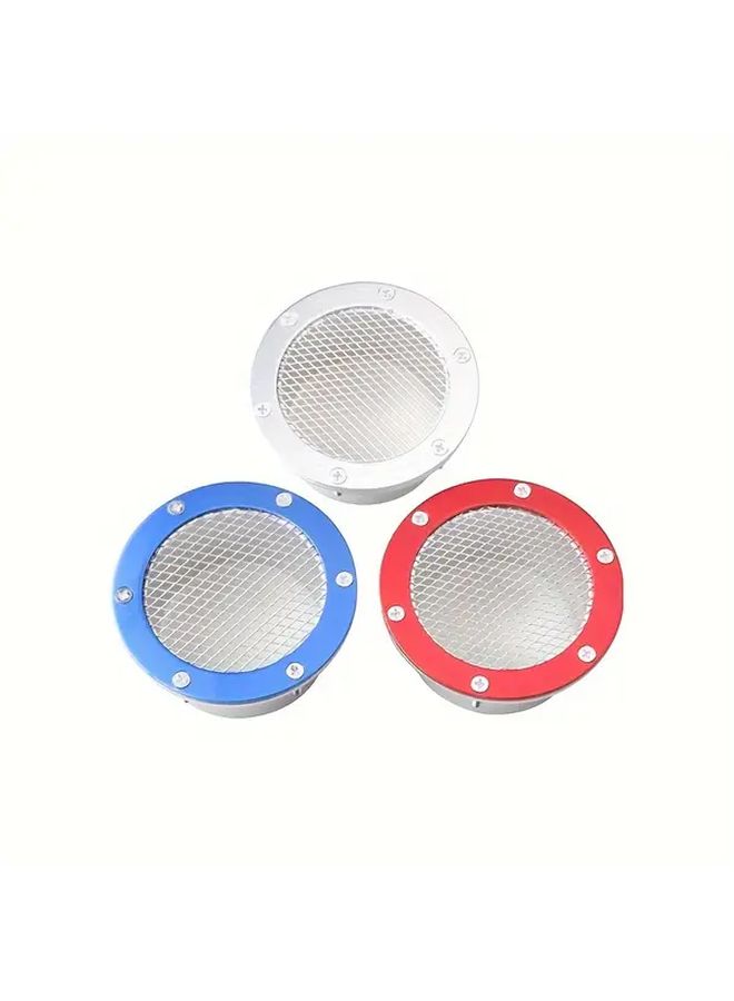 Universal 3 Color Silvery Aluminum Alloy Car Hood Vent Scoop Racing Air Duct Pipe Cold Air Intake Accessory For Modified Auto Exhaust System 76mm 2.9in - Image 5