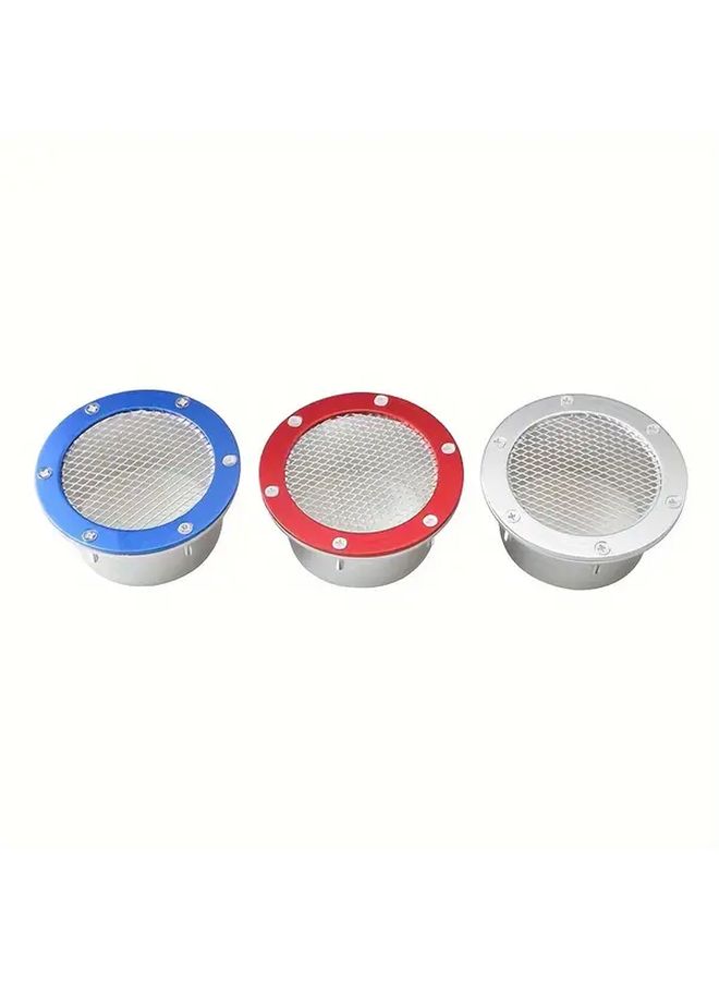 Universal 3 Color Silvery Aluminum Alloy Car Hood Vent Scoop Racing Air Duct Pipe Cold Air Intake Accessory For Modified Auto Exhaust System 76mm 2.9in - Image 4
