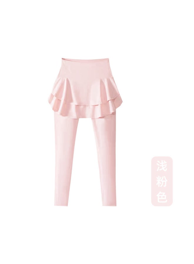 Children's Sports Pants Fake Two-piece Ice Sunscreen Skin-friendly Yoga Pants Sunscreen Quick-dry Outdoor Sports Pants - Image 1