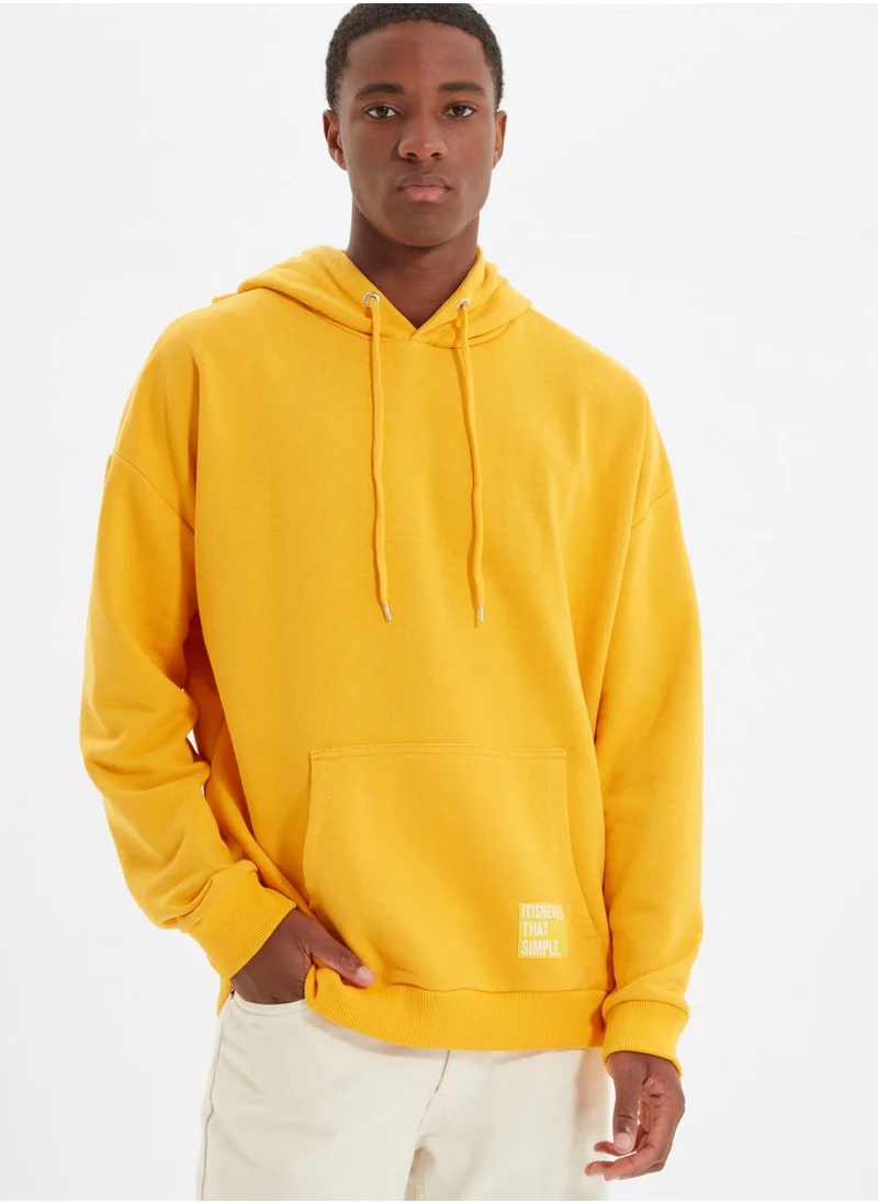 trendyol Oversize Essential Hooded Sweatshirt