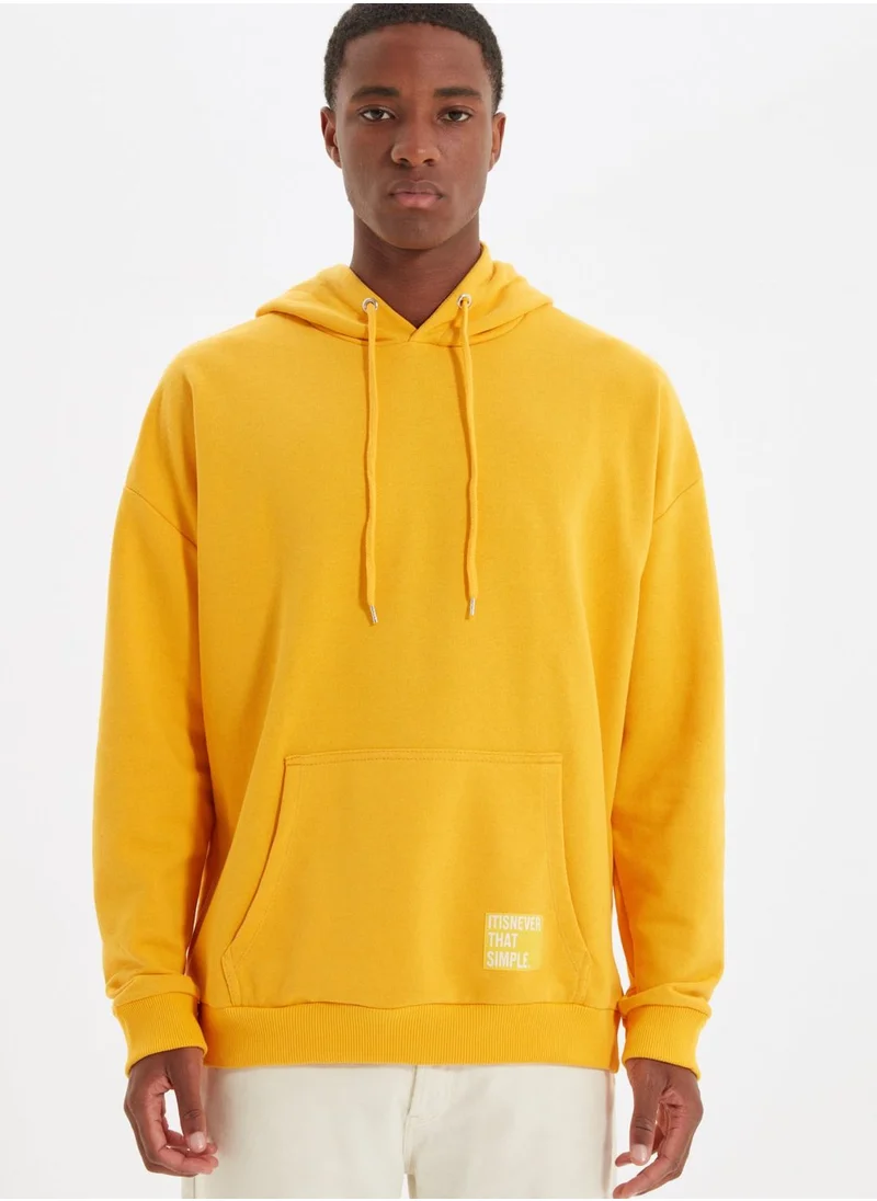 trendyol Oversize Essential Hooded Sweatshirt