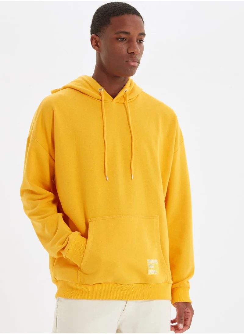 trendyol Oversize Essential Hooded Sweatshirt