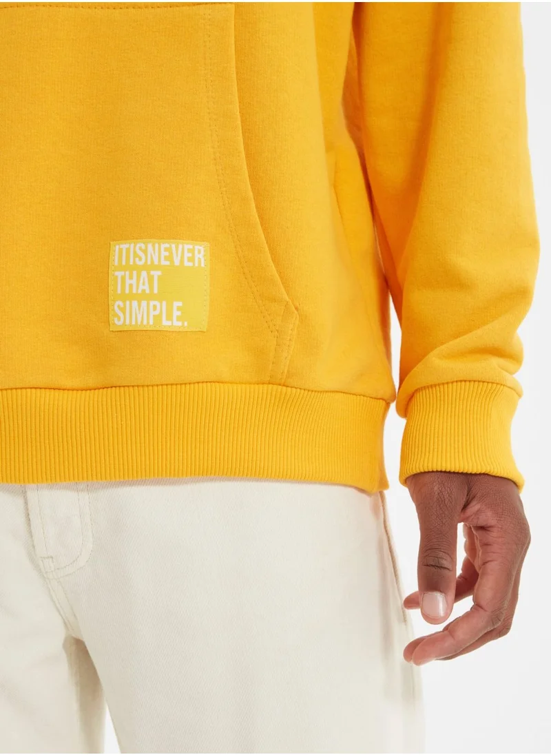 trendyol Oversize Essential Hooded Sweatshirt